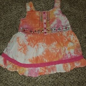 Girls tie dyed tank top
